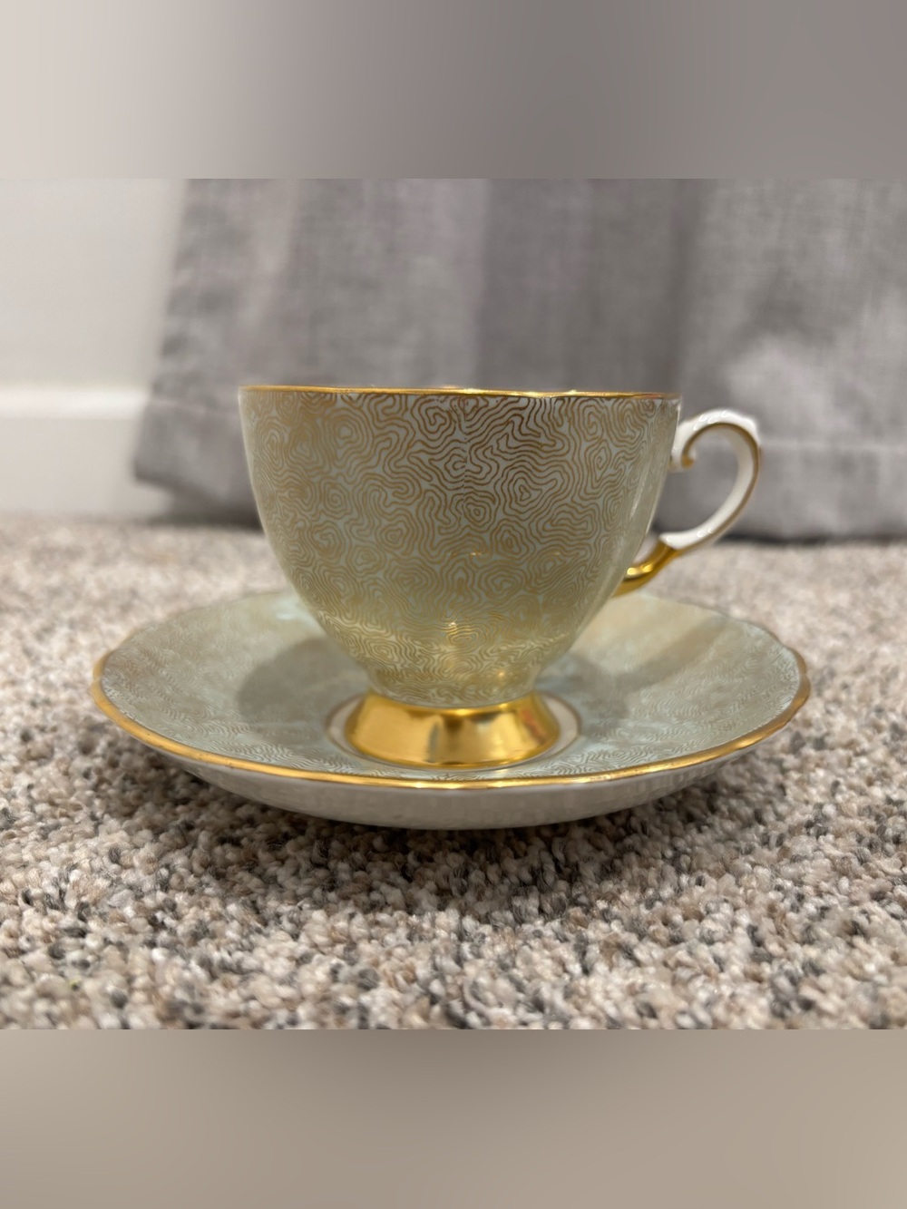 Vintage Tuscan Fine English Bone China Teacup & Saucer Set Made in England 50s